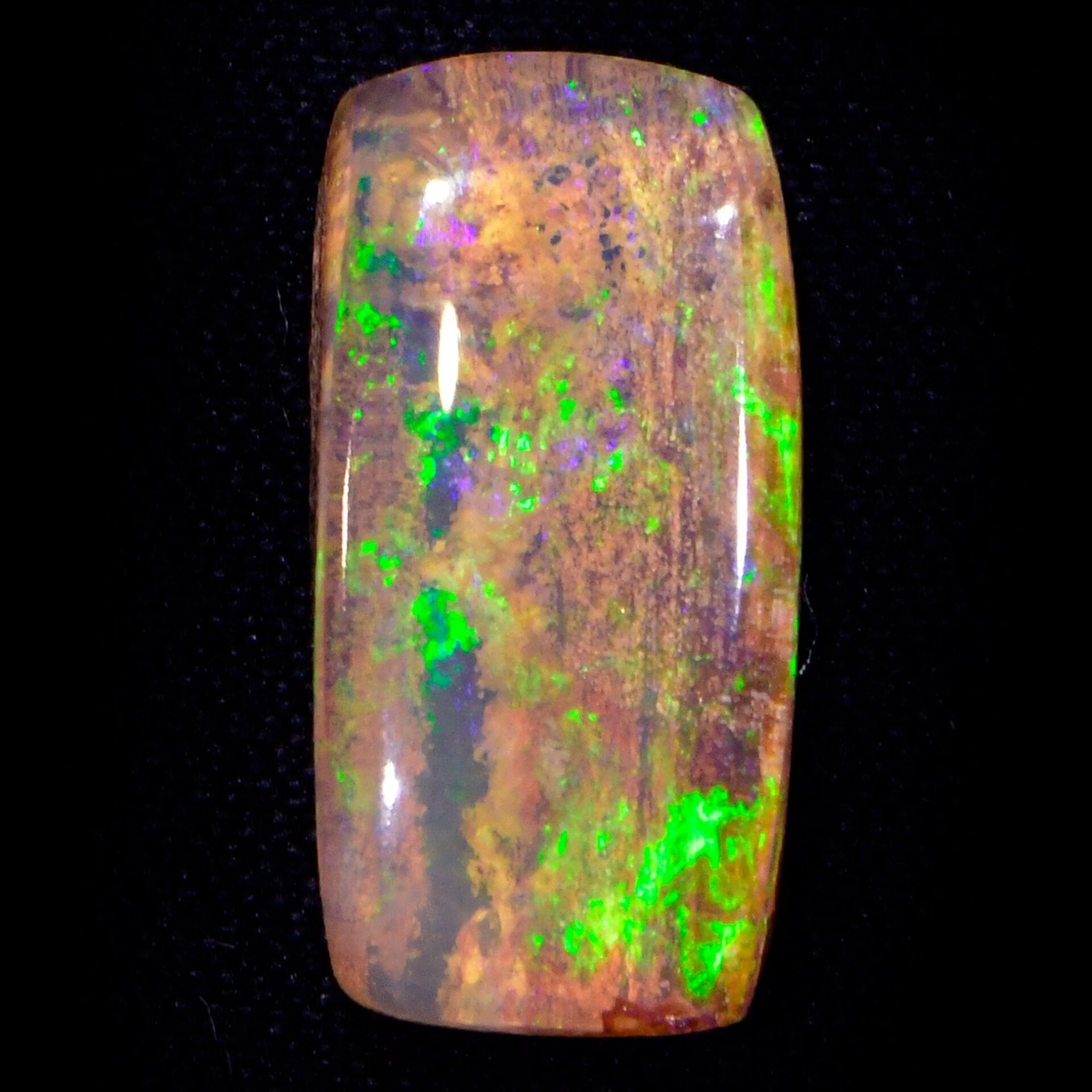 Green Flash Crystal Boulder Opal 1.7 ct
