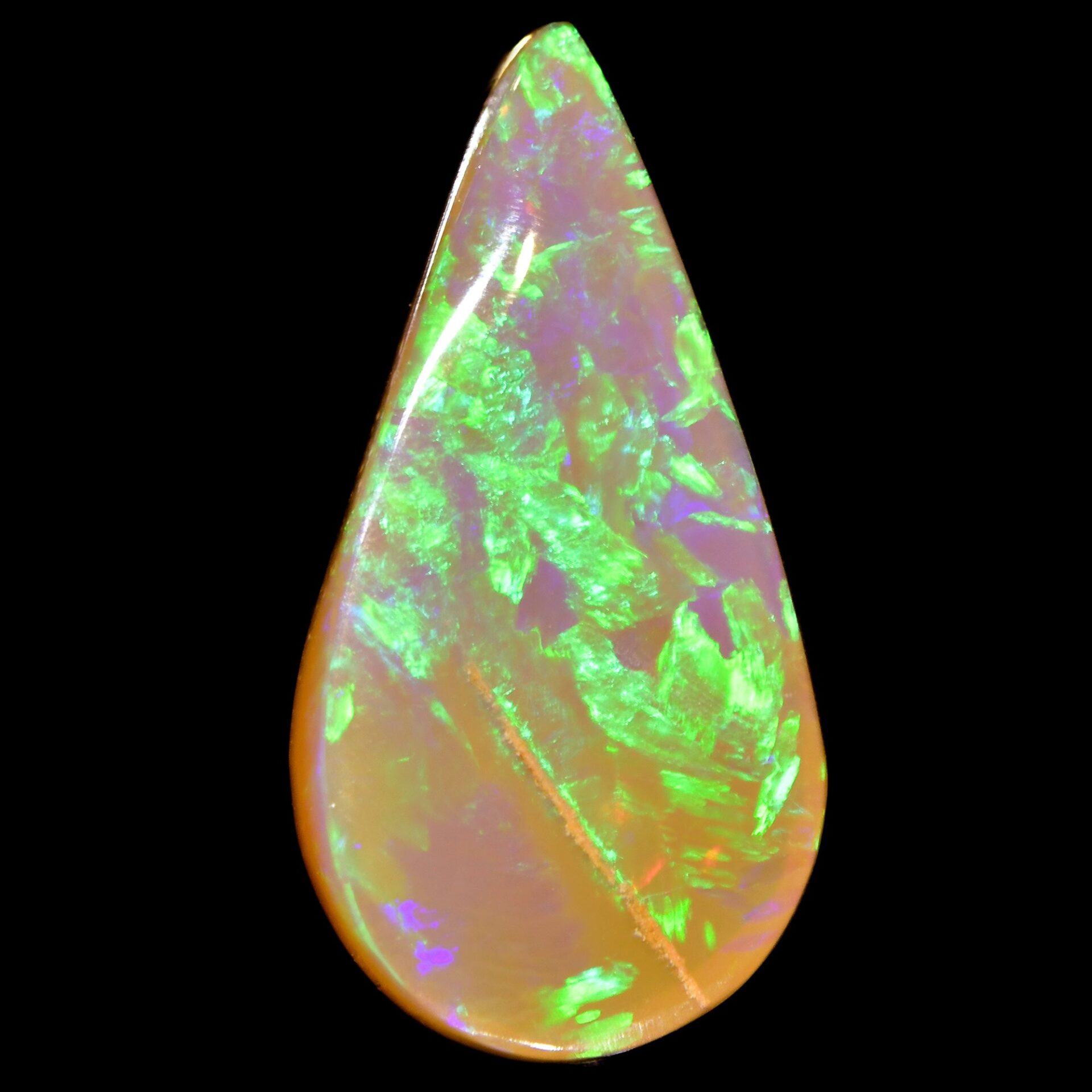 Teardrop Crystal Boulder Opal 3.5 ct