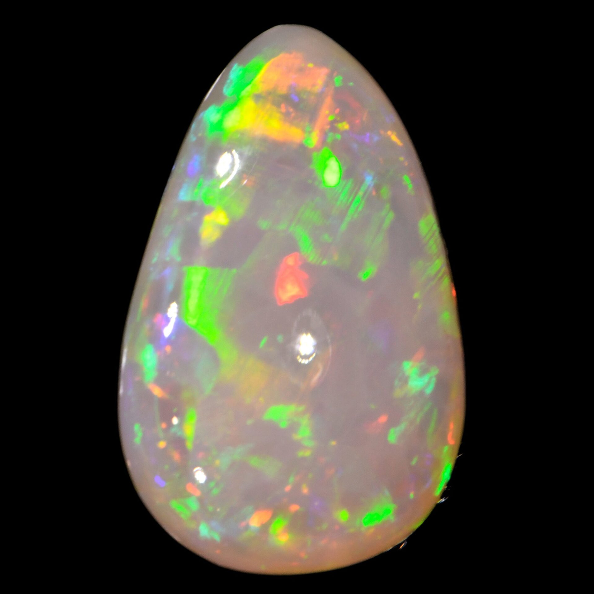 Multi Color Flash Pear shape  Dark Opal 5.25 ct
