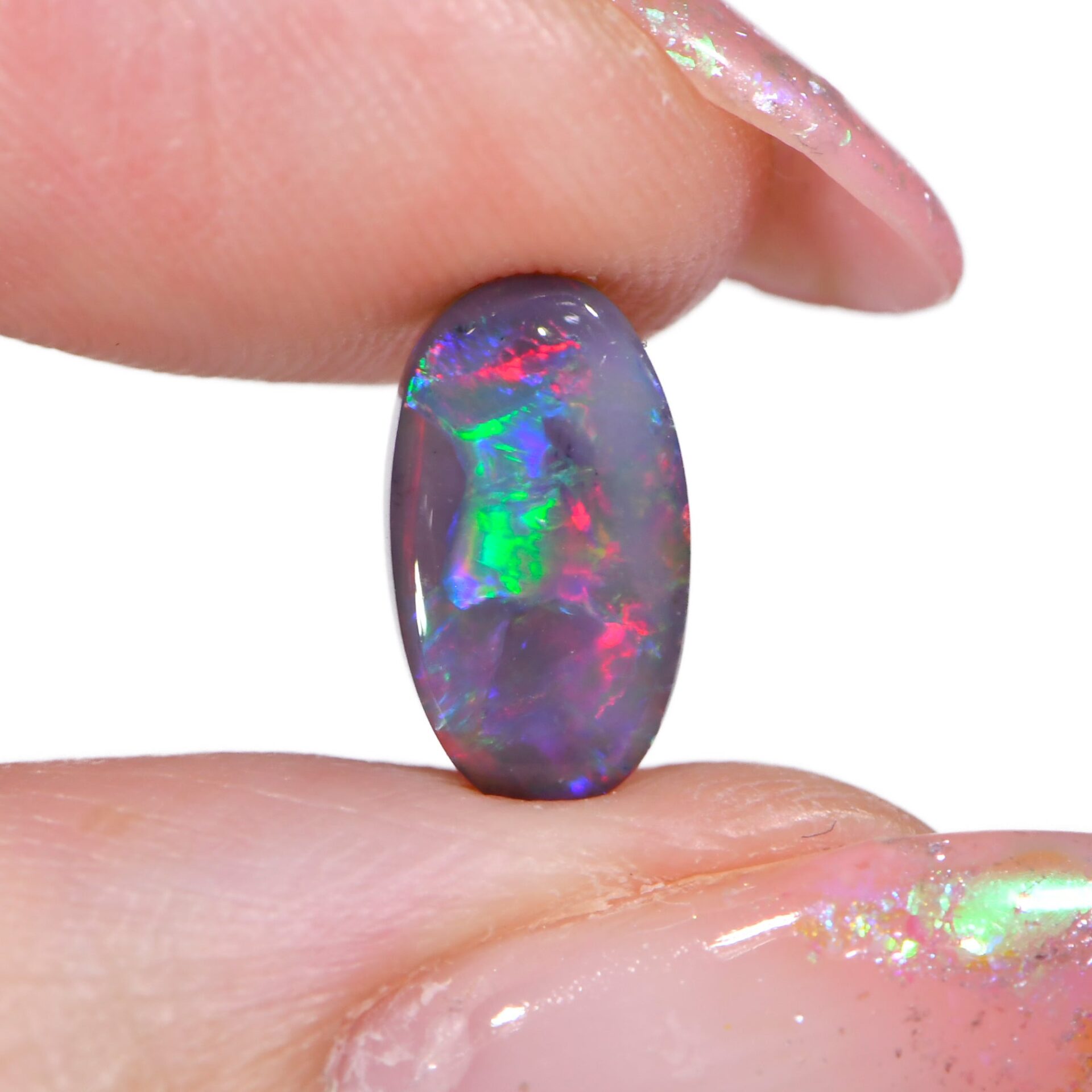 Multi Color Oval Dark Opal 1.31 ct