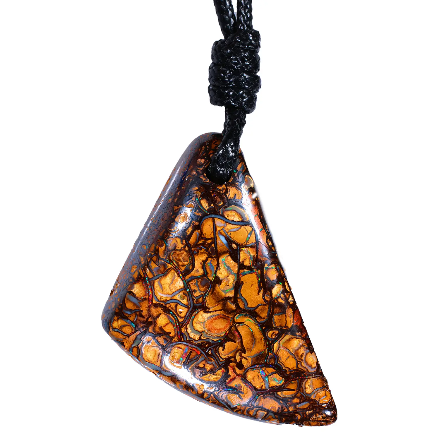 Large Solid Koroit Boulder Opal Pendant 86 ct