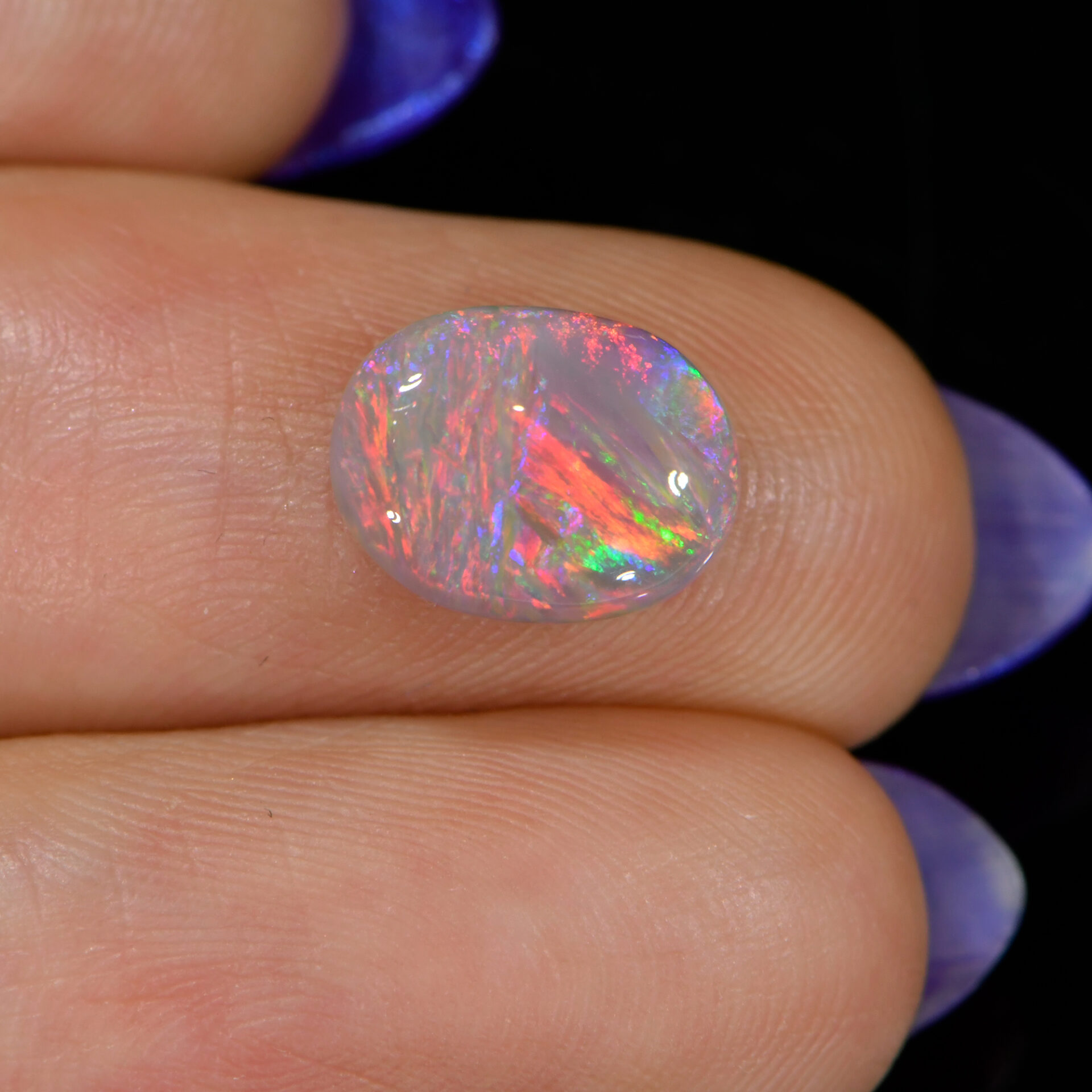 Rainbow Dark Opal Ringstone 1.48 ct