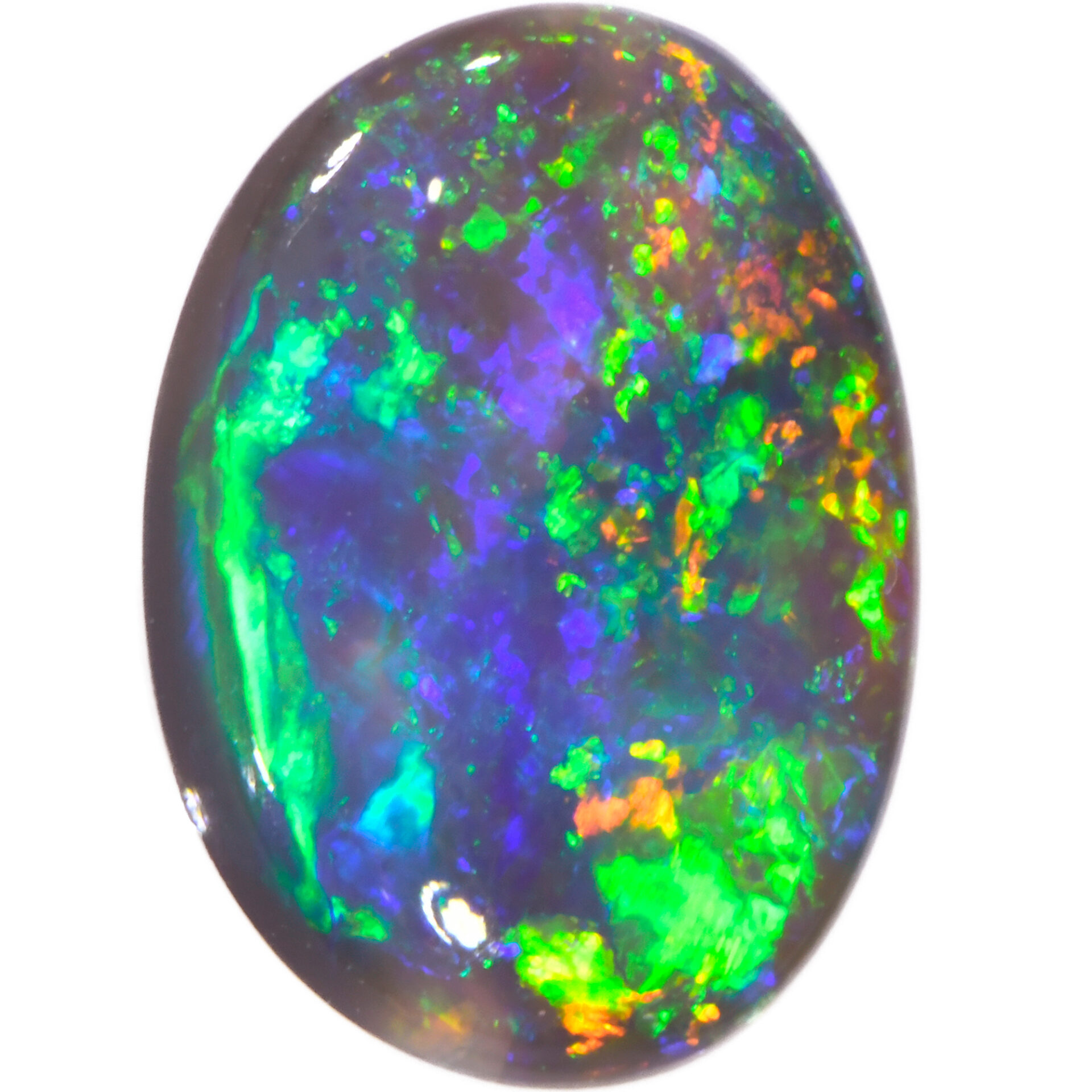 Bright Dark Opal Ringstone 1.1 ct