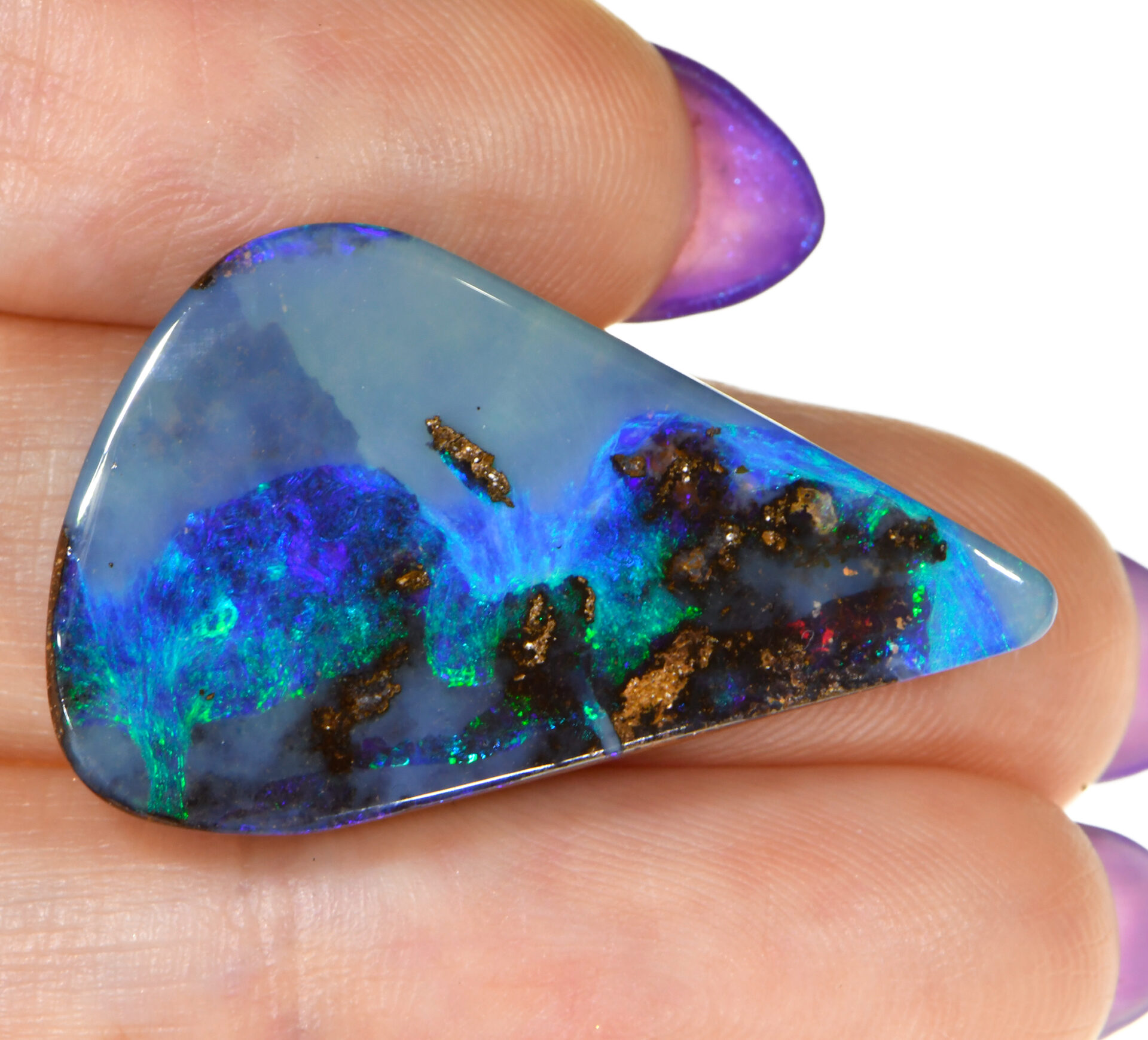 Blue Boulder Opal 24.87 ct
