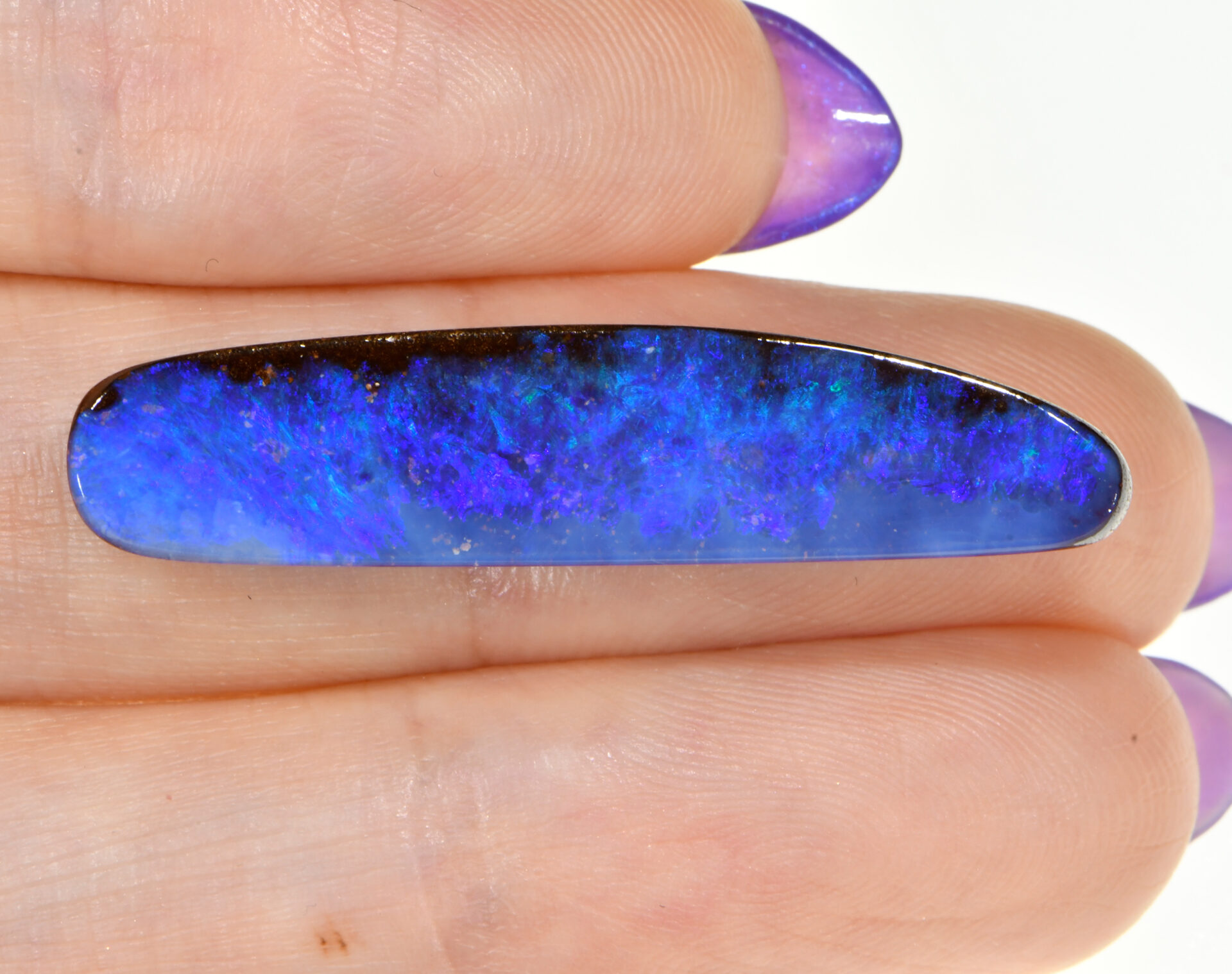 Blue Purple Boulder Opal 12.76 ct