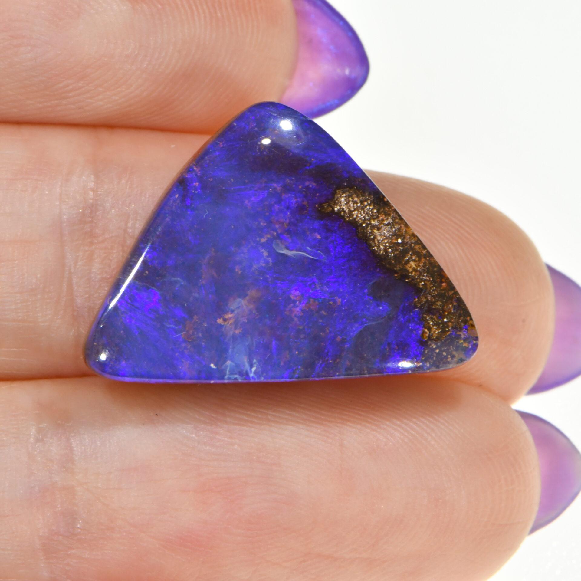 Dark Purple Boulder Opal 10.58 ct