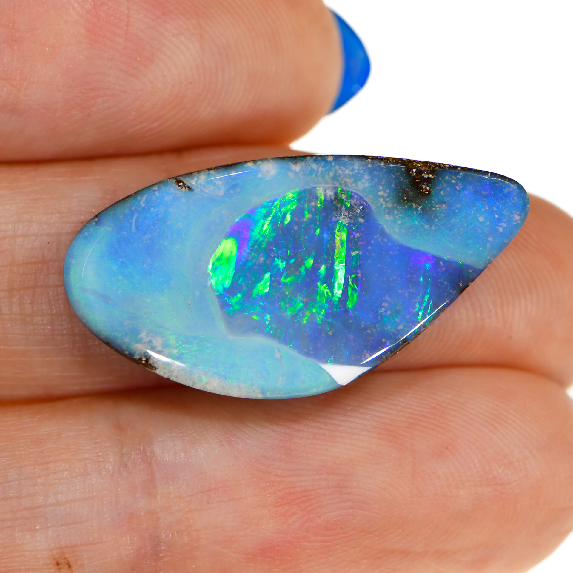 Unique Blue Boulder Opal 12.18 ct