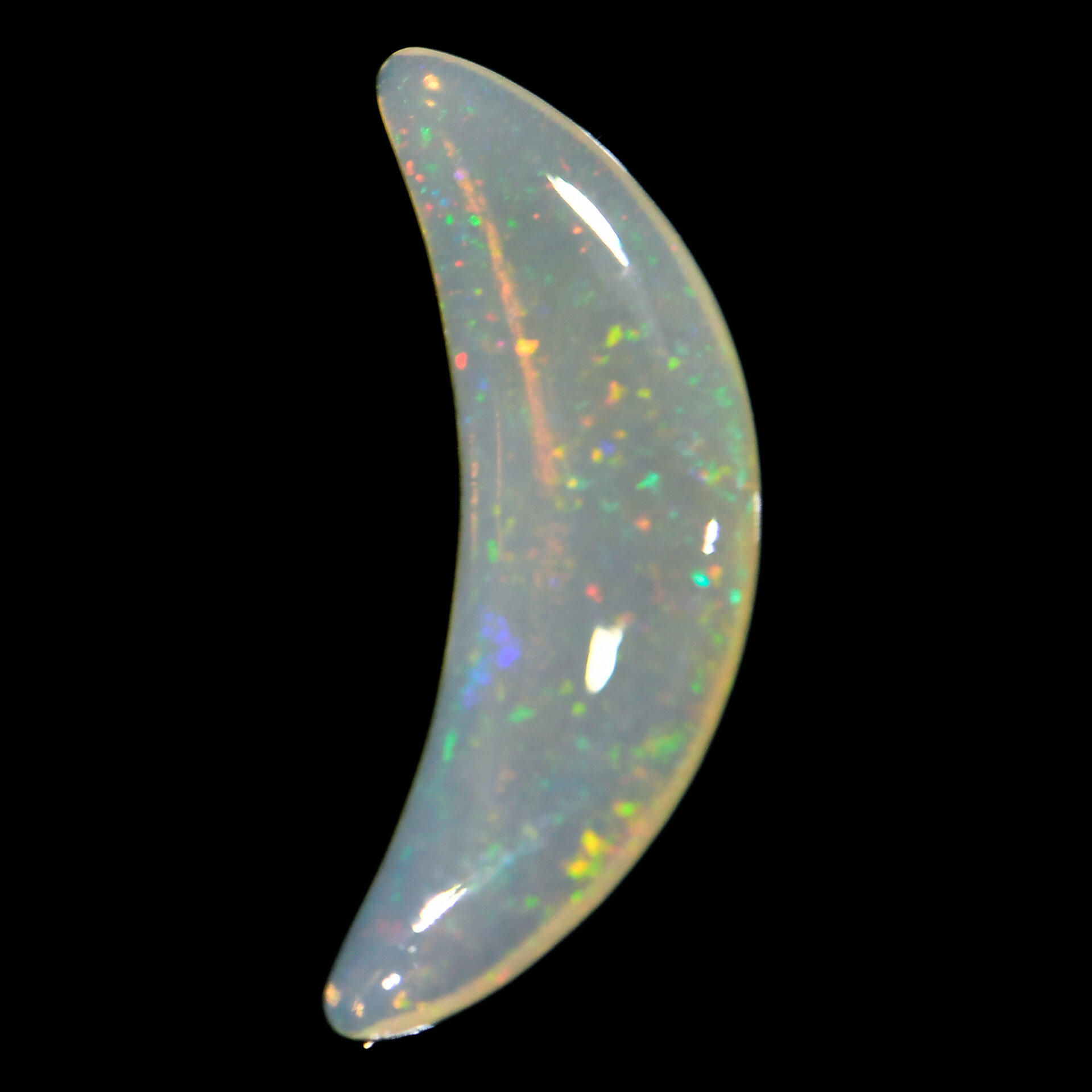 Crescent Moon Crystal Opal 1.52 ct