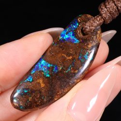 Boulder Opal Pendant 32ct detail view Australian opal gemstone Opal Galaxy product image