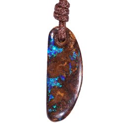 Boulder Opal Pendant 32ct front face view Australian opal gemstone Opal Galaxy product image