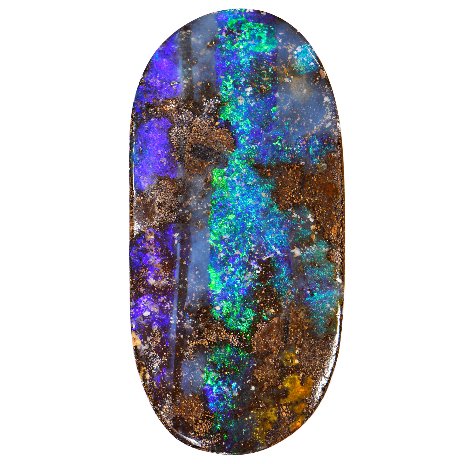 Large Oval Boulder Opal 54.2 ct