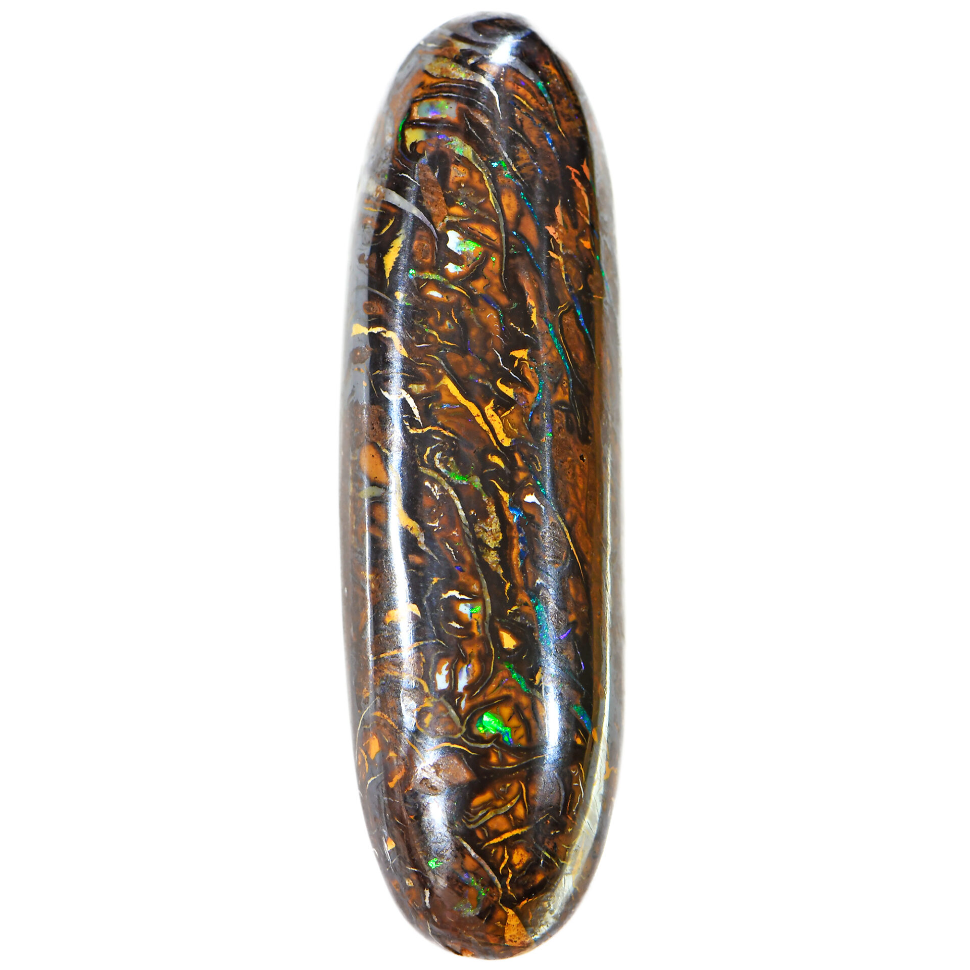 Oval Shape Koroit Boulder Opal Polished Stone 32 ct