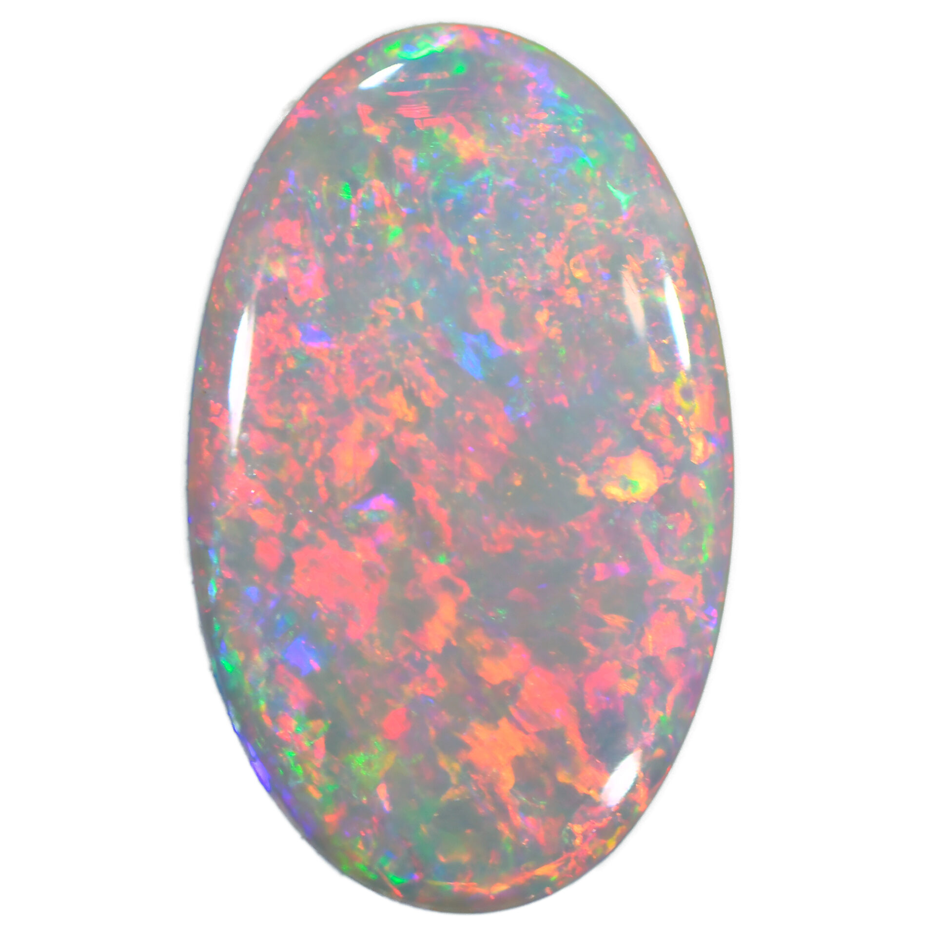 Multicolor Oval Dark Opal 0.91 ct