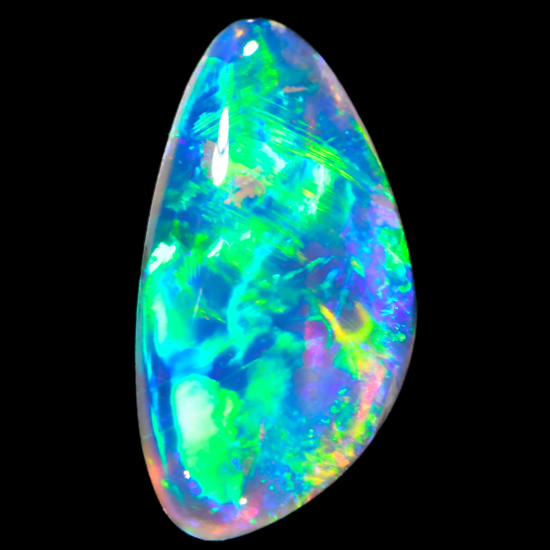 Electric Fire Crystal Opal 0.8 ct