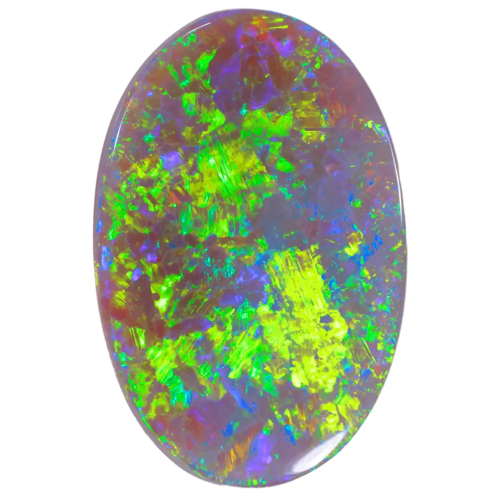 NORTHWAVE OPAL 23㎝ 6.84ct Natural Dark Opal - Oval Neon Multicolor