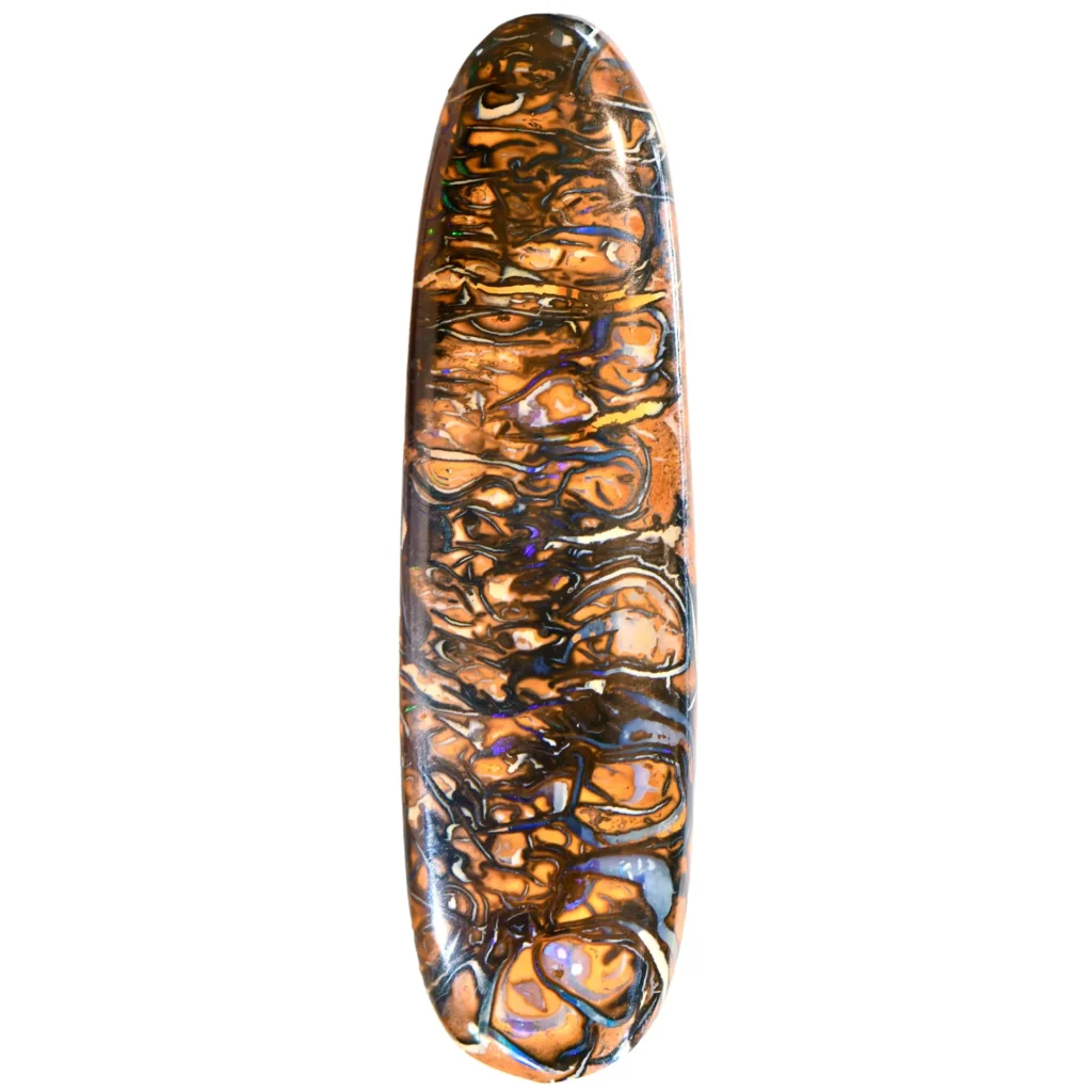 26.81ct Double Sided Vein Australian Koroit Boulder Opal front face view Australian opal gemstone Opal Galaxy product image