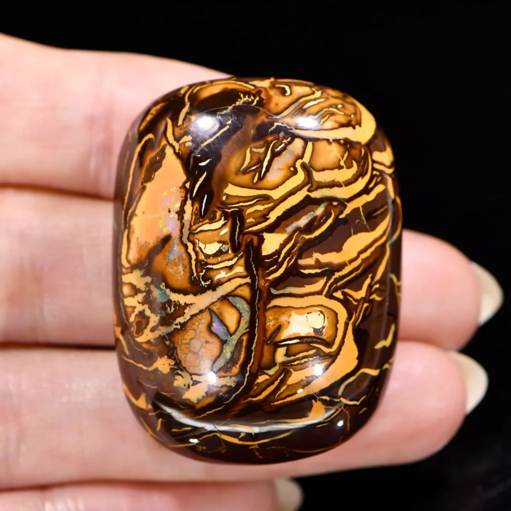 146.94ct Large Natural Koroit Boulder Opal angled view Australian opal gemstone Opal Galaxy product image