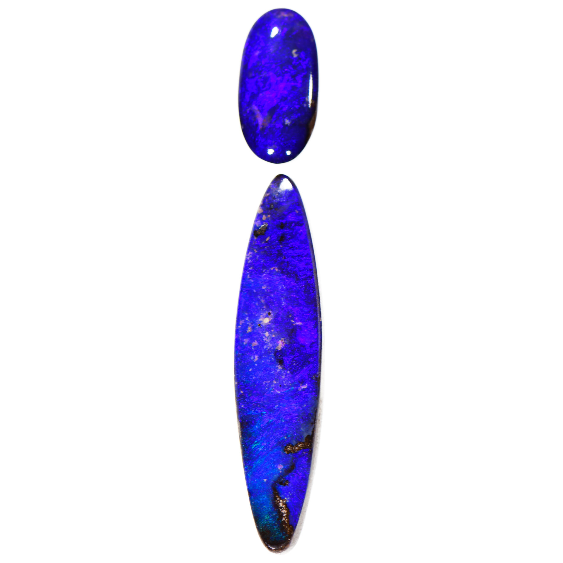 Purple Boulder Opal Set