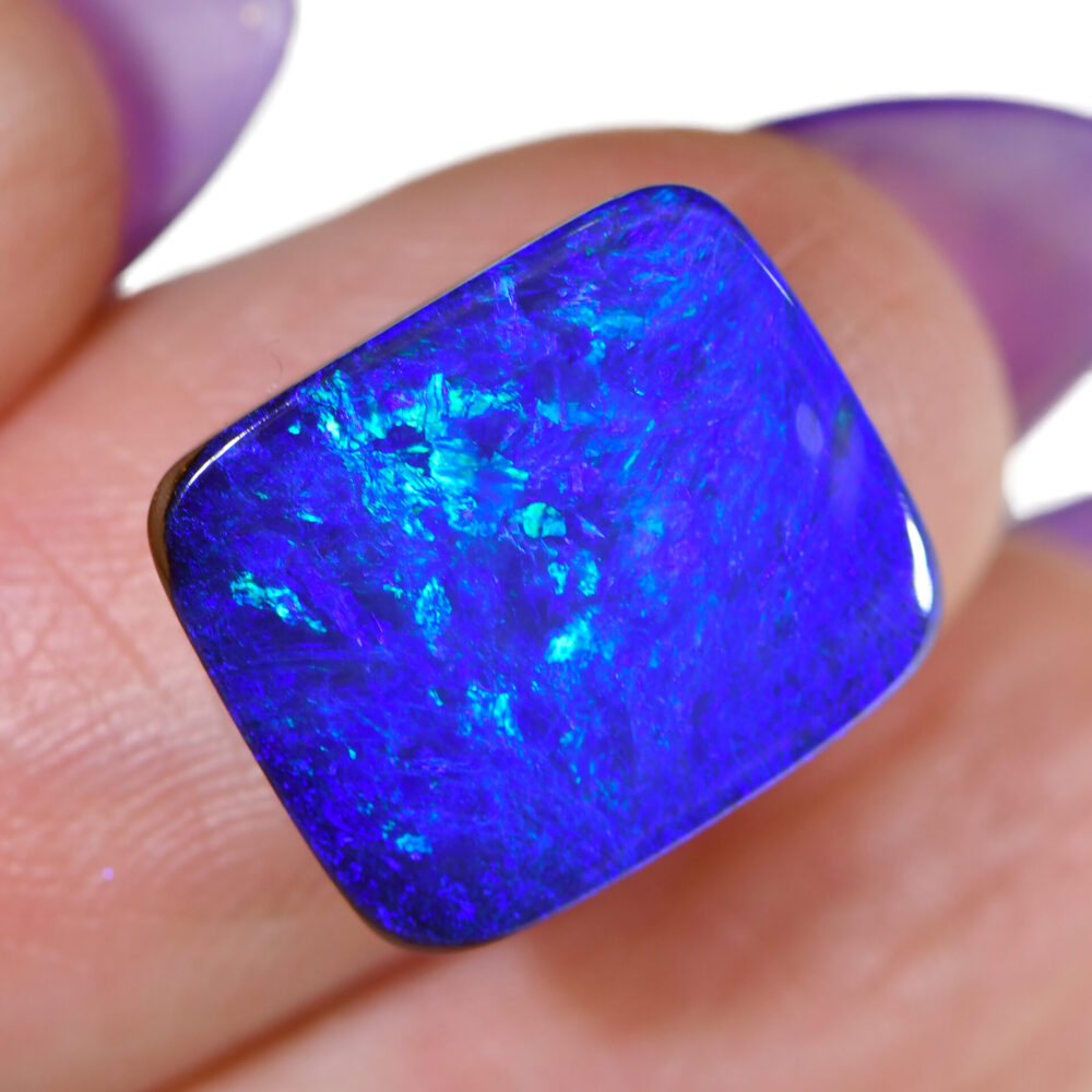 22.43ct Natural Boulder Opal Pair Blue Fire