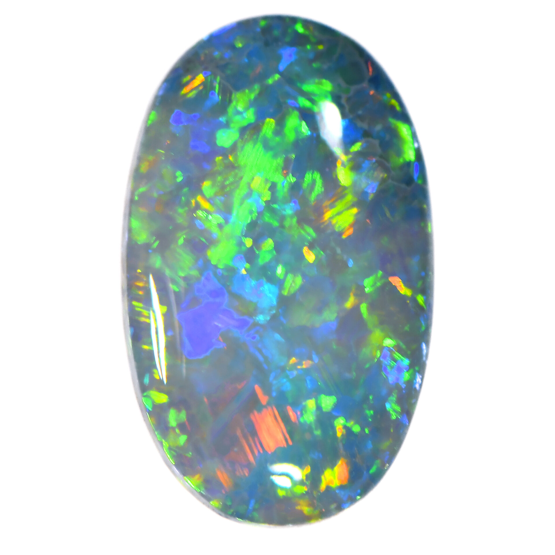 Chaff Pattern Dark Opal 0.77 ct
