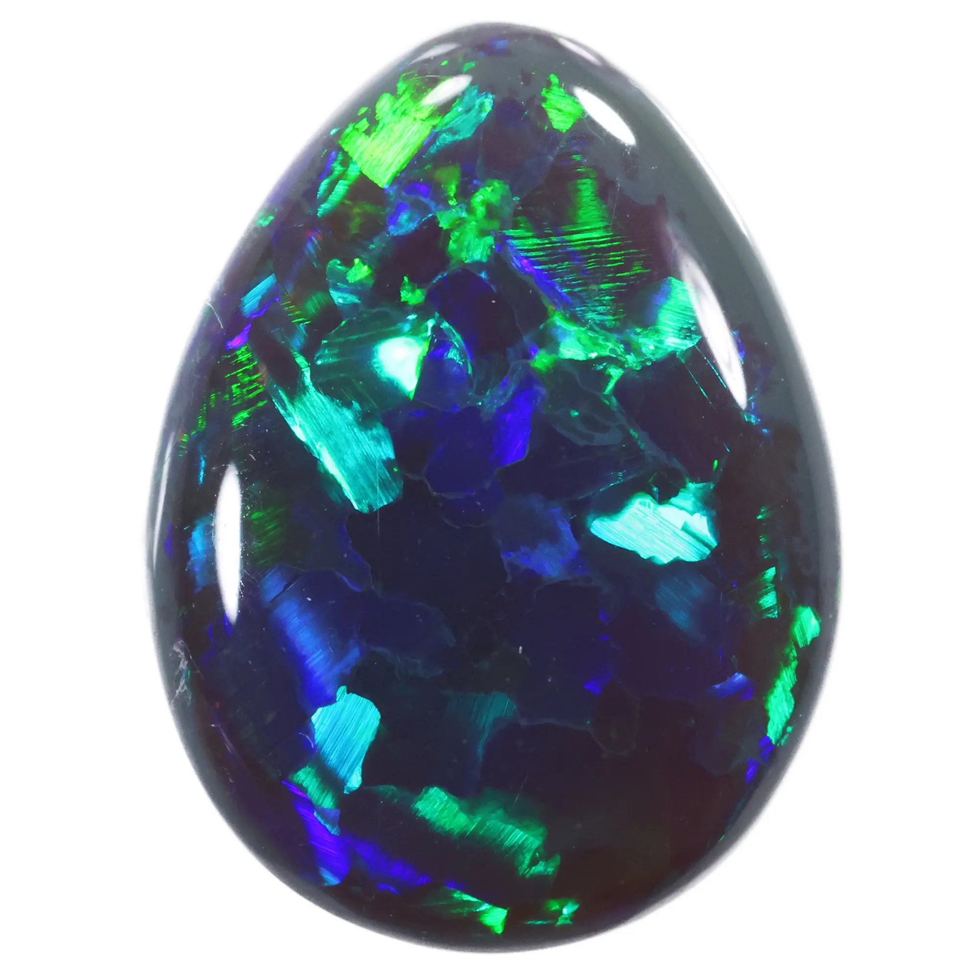 Black Opal - 2.87 ct Double Sided Green Blue Stone