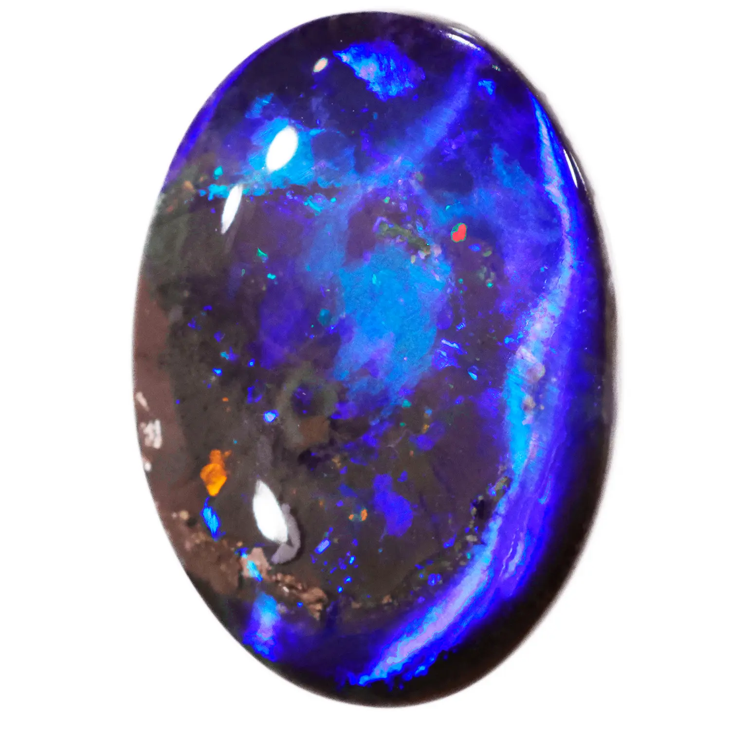3.82ct Natural Black Opal Rolling Cat’s Eye Pattern