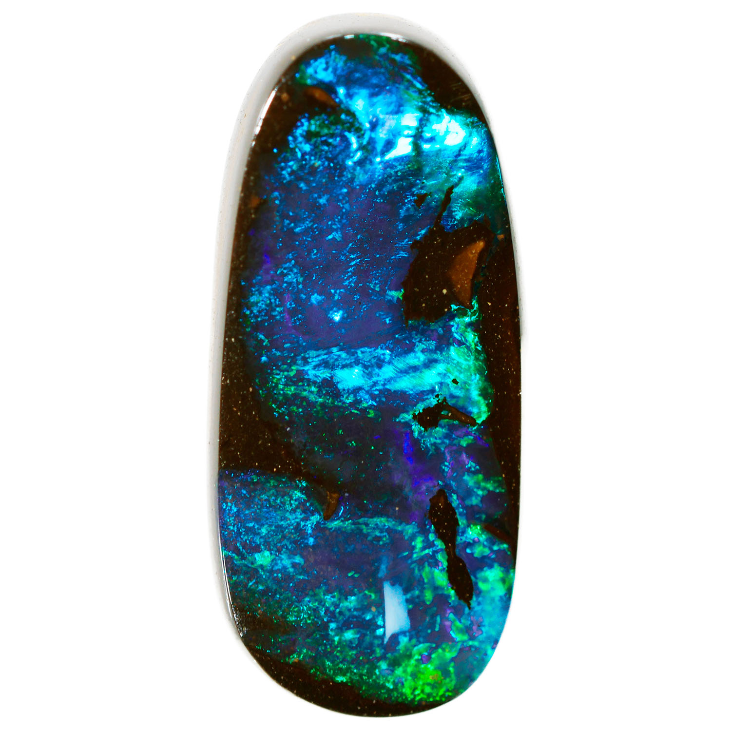 Natural Australian Solid Boulder Opal 1.83 ct