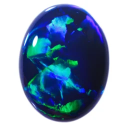 8.71ct Natural Black Opal Chinese Writing Pattern - Copy