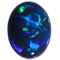 8.71ct Natural Black Opal Chinese Writing Pattern - Sub