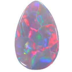 3.64ct Natural Dark Opal -Teardrop Rainbow Fire - Copy