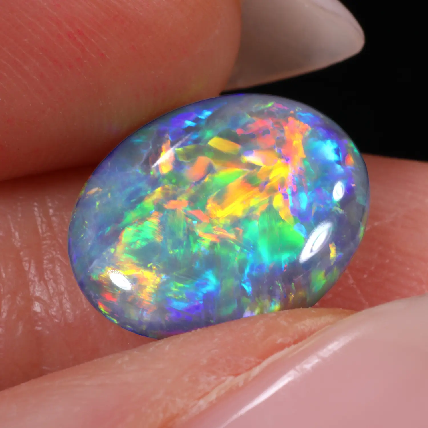 Studio cutout highlighting intense neon rainbow fire - xx1870