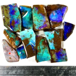 12 Piece Boulder Opal Rubs Parcel