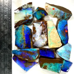 13 Piece Boulder Opal Rubs Parcel