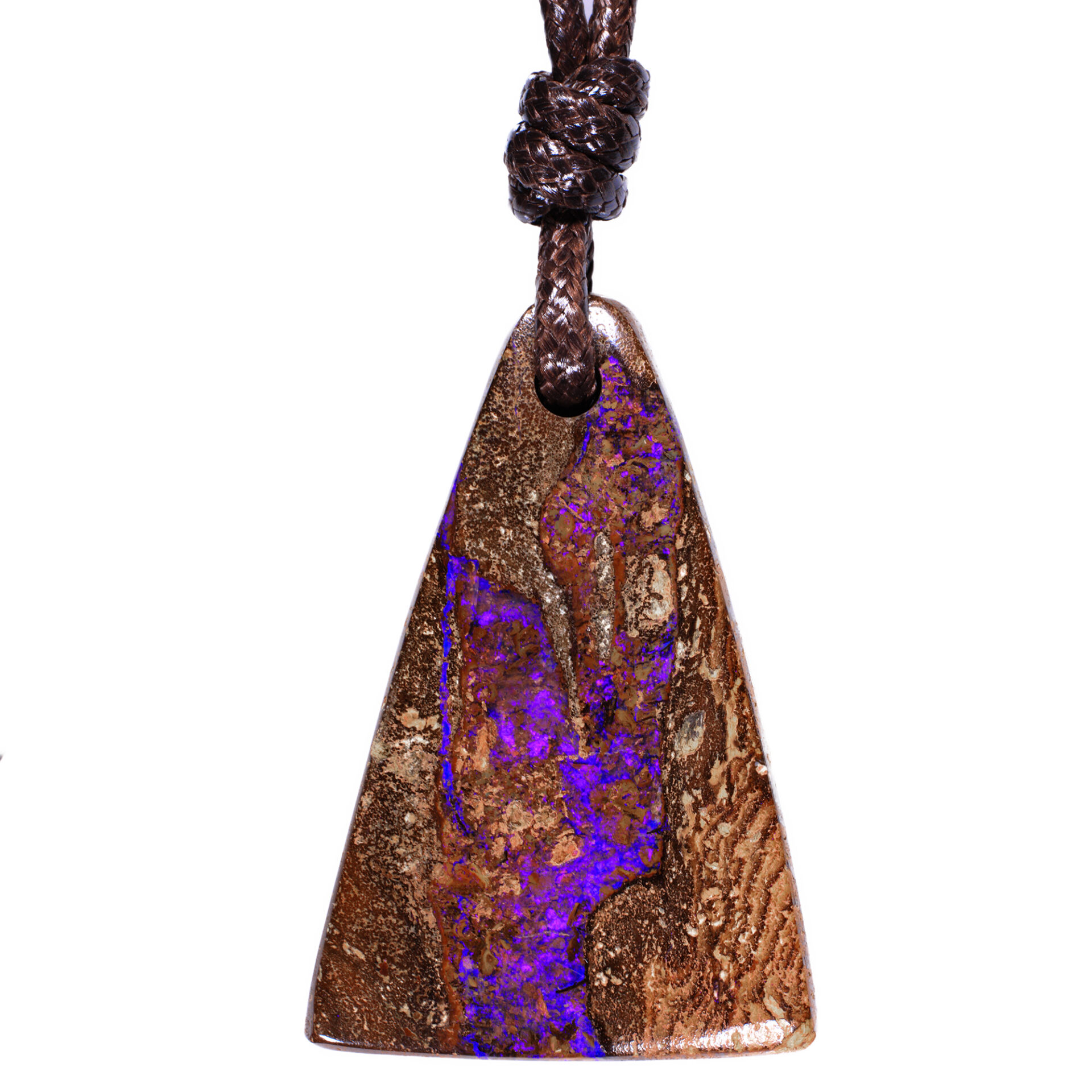 Boulder Opal Pendant 75ct front face view Australian opal gemstone Opal Galaxy product image