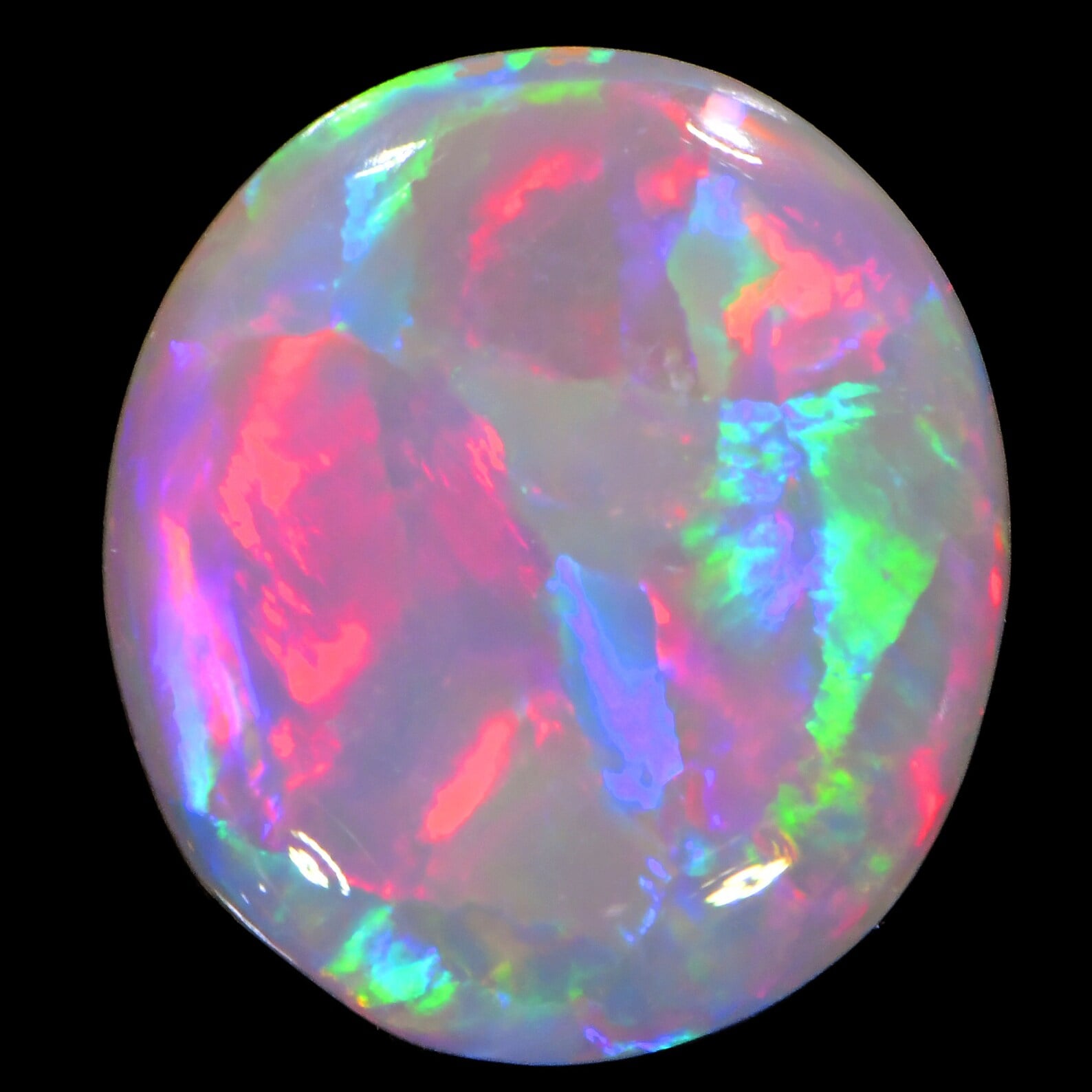 Australian Opal Oval Neon Rainbow Fire 2.31ct