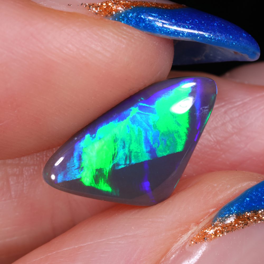 1.8ct Black Opal Green Blue Fire | Opal Galaxy