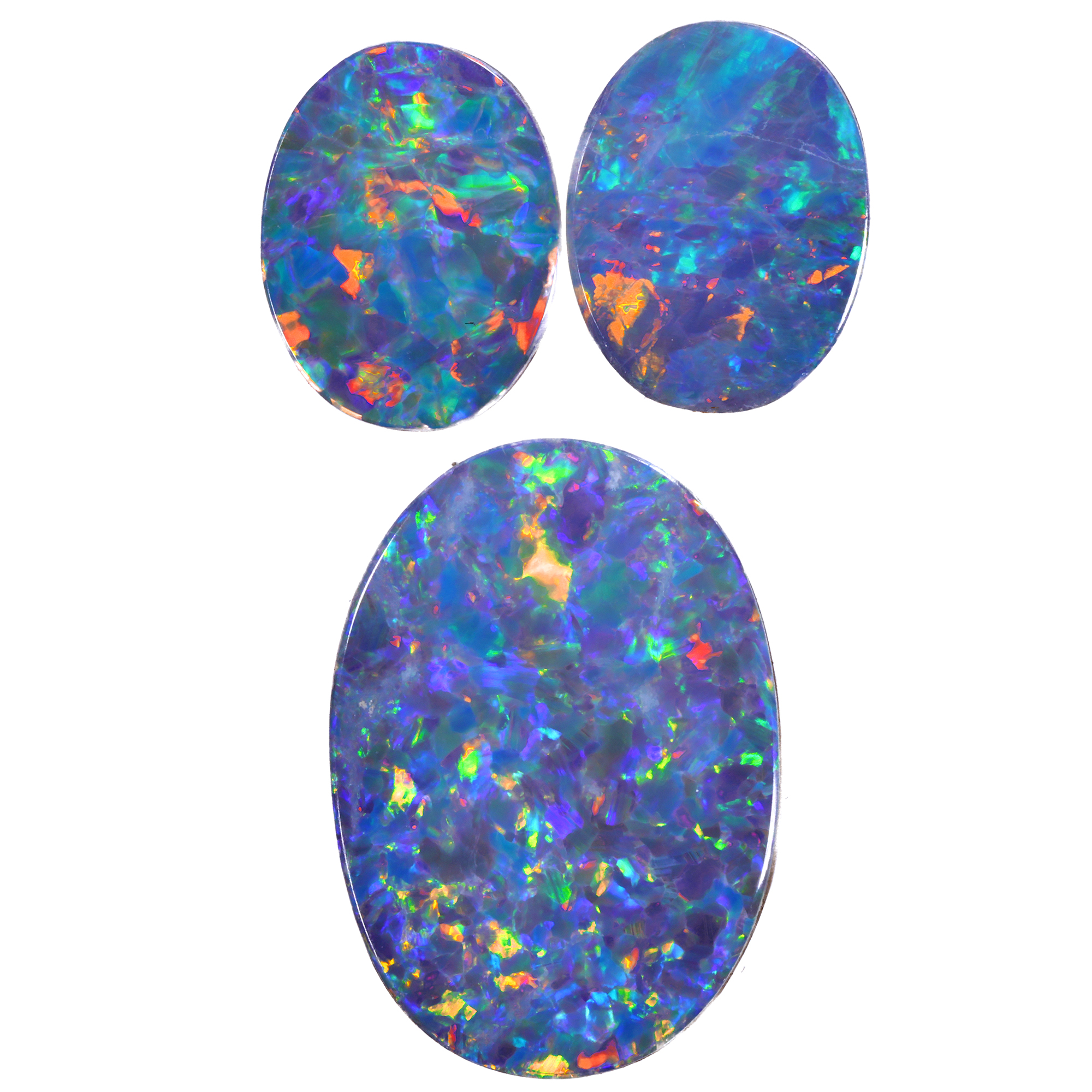 Opal Doublet 6.4ct Calibrated 15x10mm 9x7mm | Opal Galaxy