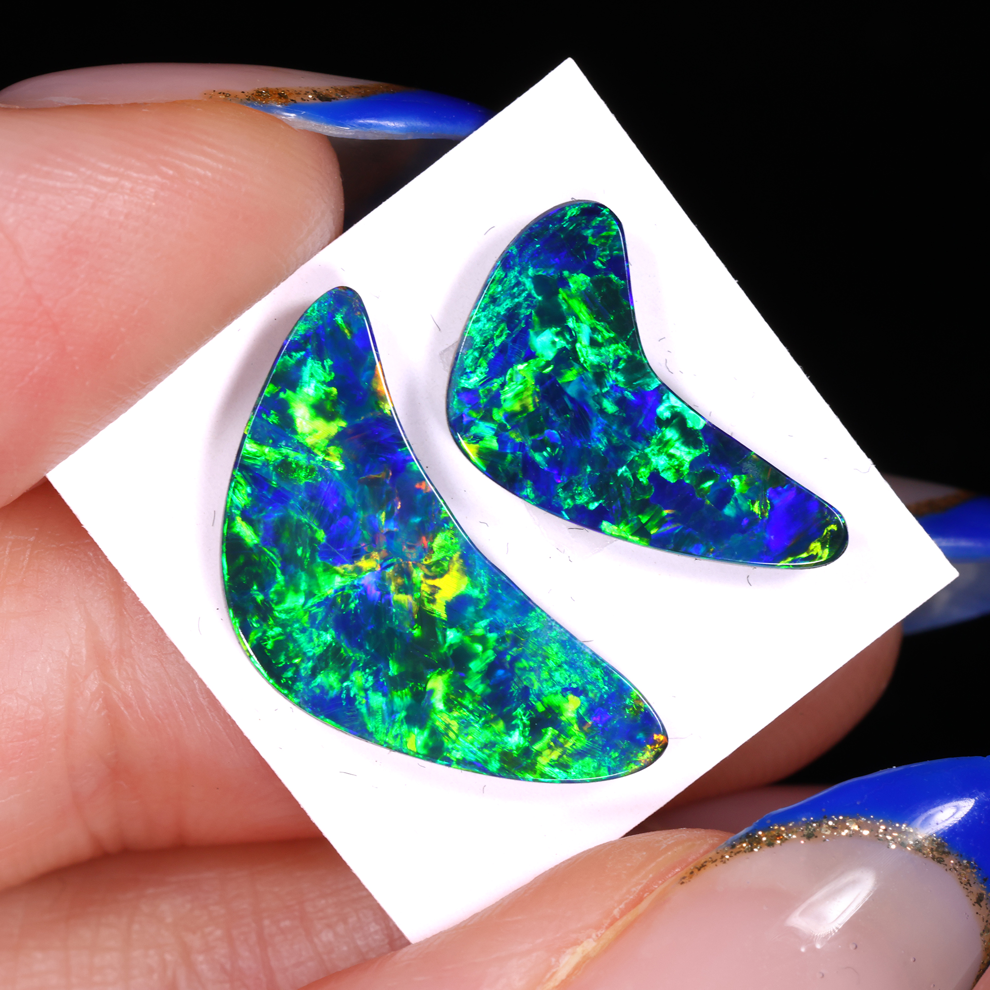 australian-opal-doublet-boomerang-cabochon-pair