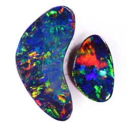 australian-opal-doublet-pair-freeform-cabochon-multicolor-fire-opal-galaxy