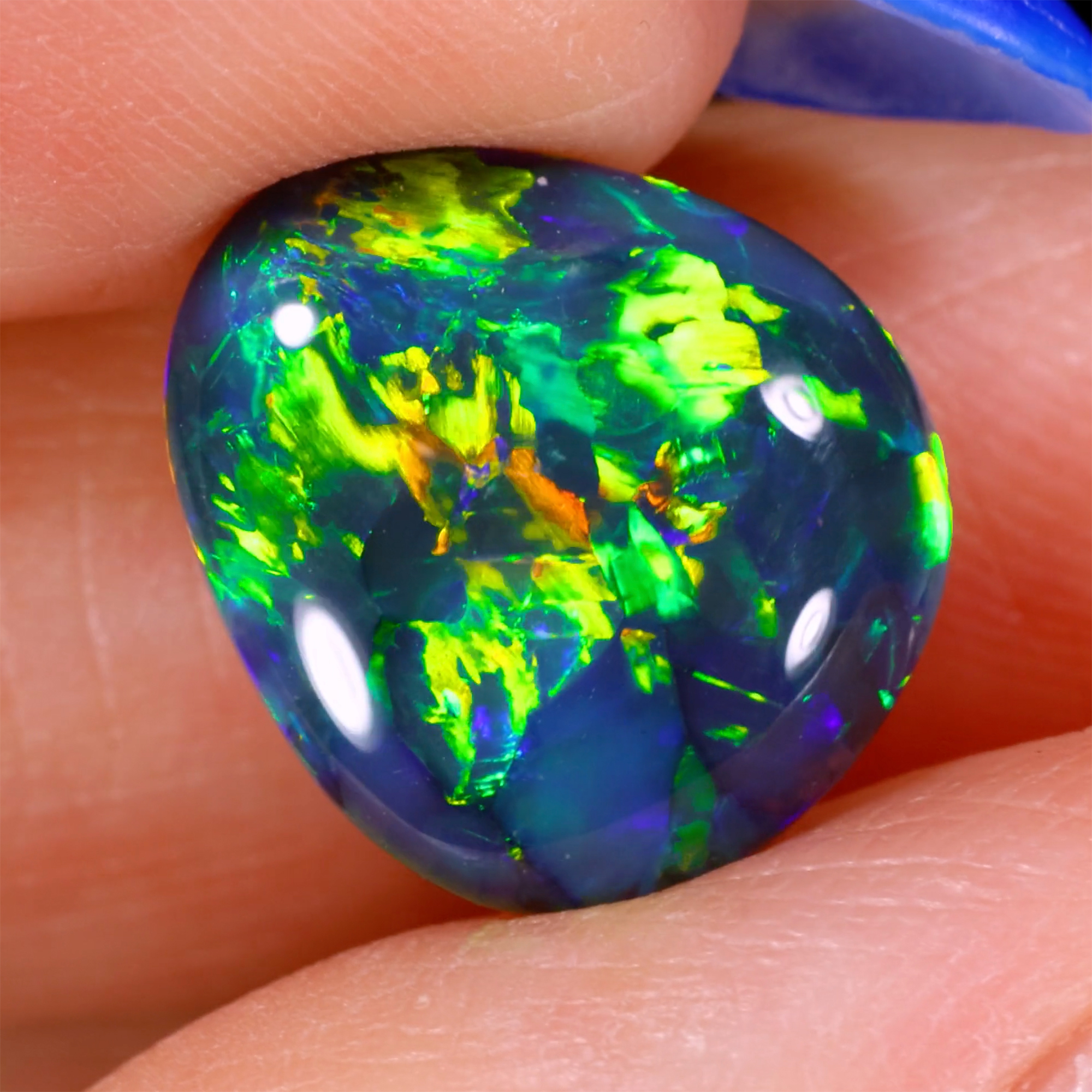 black-opal-green-yellow-orange-blue-fire-4-95ct-high-grade-opal