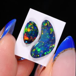 opal-doublet-pair-orange-yellow-green-blue-fire-cabochon-opal-galaxy