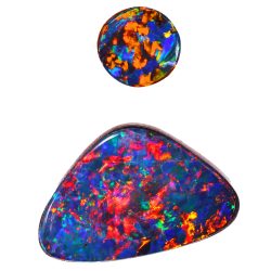 opal-doublet-pair-red-multicolor-fire-round-freeform