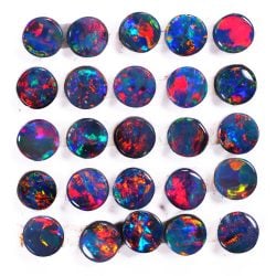 opal-doublet-parcel-3mm-round-red-fire-calibrated-opal-galaxy