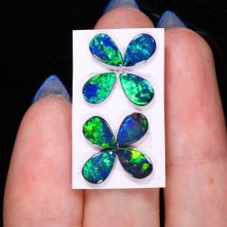 opal-doublet-parcel-neon-green-fire-calibrated-opal-stones