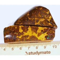 71g boulder opal matrix rubs parcel from Winton, Australia showing golden amber opal and scattered pinfire through natural ironstone matrix. 100% natural and untreated.