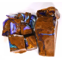 winton boulder opal parcel 220g blue fire matrix natural australian opal pieces