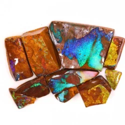 374ct boulder opal rubs rough parcel 10pc RP223 - Group Shot