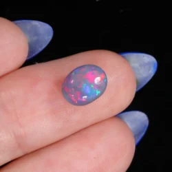 australian black opal 1.78ct double sided color opal galaxy