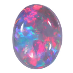 black opal 1.78ct fuchsia pink multicolor oval cabochon opal galaxy