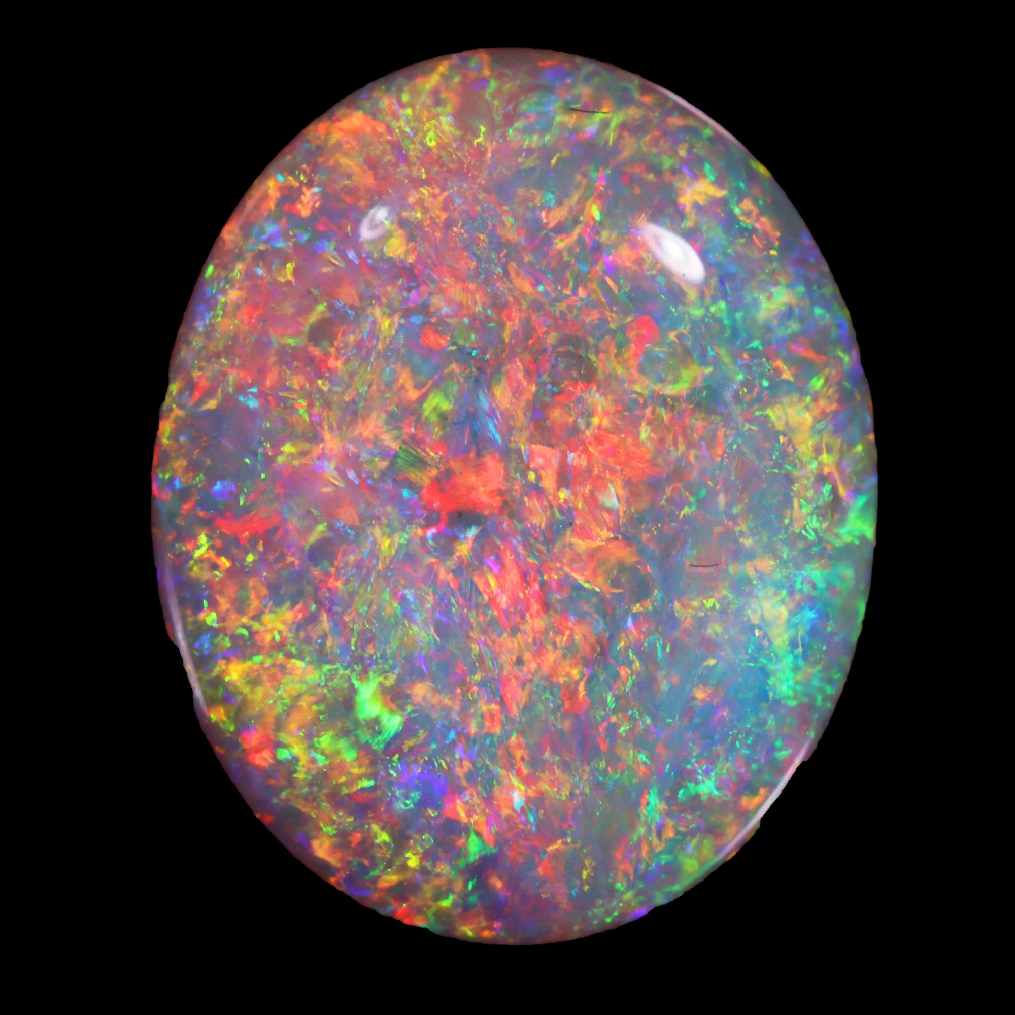 dark opal oval cabochon 1 78ct opal galaxy